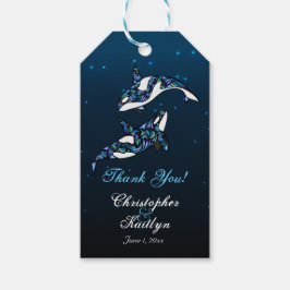 Orca Wheres'結婚 Thank Youメッセージカード ギフトタグ