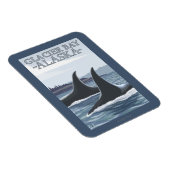 Orca Wheres #1 – アラスカの氷河ベイ マグネット (右側)