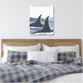 Orca Wheres #1 – アラスカ,ウィットティエ キャンバスプリント (インサイチュ (寝室))