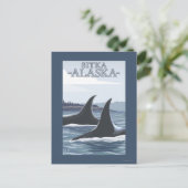 Orca Wheres #1 – アラスカ,シトカ ポストカード (スタンド正面)