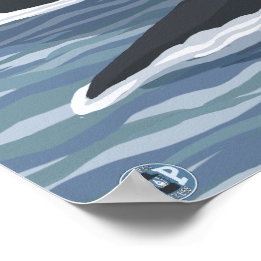 Orca Wheres #1 – アラスカ，スカイウェイ ポスター (角)