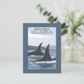 Orca Wheres #1 – アラスカ,スカイウェイ ポストカード (スタンド正面)