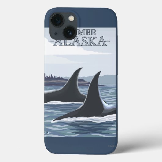 Orca Wheres #1 – アラスカ，ホーマー Case-Mate iPhoneケース (裏面)
