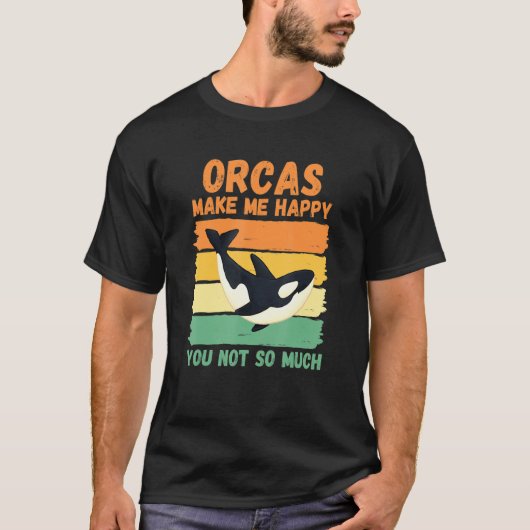 Orcasほど嬉しくはない Tシャツ (正面)