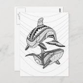 Orcas大人2色はがき ポストカード (正面/裏面)