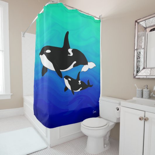 Orcas – シャワーカーテン (インサイチュ)