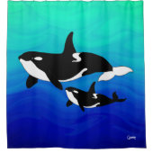 Orcas – シャワーカーテン (正面)