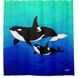 Orcas – シャワーカーテン