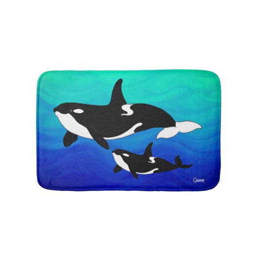 Orcas – スモールバスマット バスマット (正面)