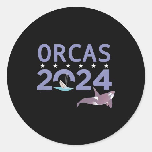 Orcas 2024 ラウンドシール (正面)