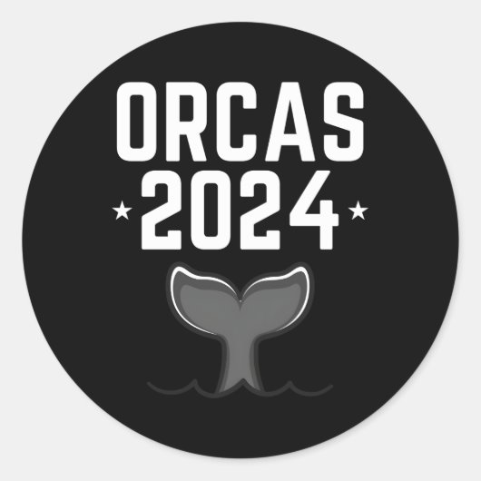 Orcas 2024 ラウンドシール (正面)