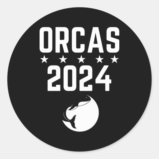 Orcas 2024 ラウンドシール (正面)