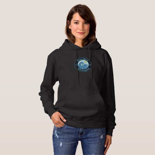 Orcas Island Wa Washington Souvenir Nautical Surfe パーカ (正面フル)
