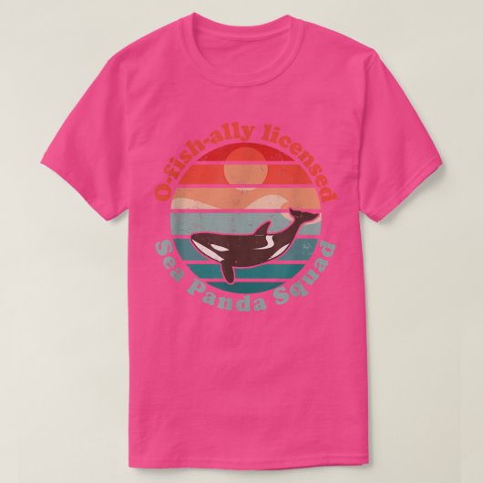 Orcas Marine Biologist O-Fish-Ally Licensed Sea Pa Tシャツ (デザイン正面)