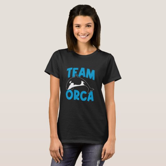 Orcas  Orca  Team Orca Whales Long Sleeve Tシャツ (正面フル)