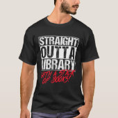 Orcas Straight Outta Library Book Tシャツ (正面)