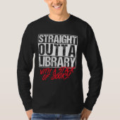 Orcas Straight Outta Library Book Tシャツ (正面)