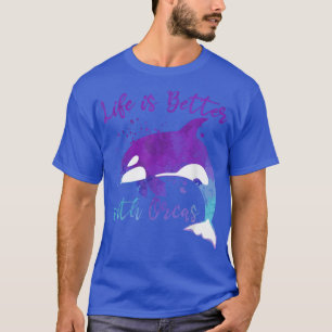 OrcasCute Orca Whaleで生活が良い Tシャツ