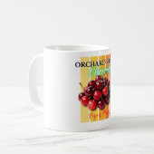Orchard Fresh Cherries - Ripe & Plump コーヒーマグカップ (正面左)