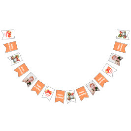 Orchard Garden Peach Summer Party bunting banner バンティングフラッグ