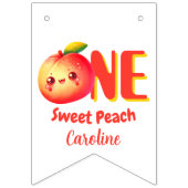 Orchard Garden Peach Summer Party bunting banner バンティングフラッグ (第1の旗)