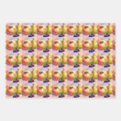 Orchard Harvest Gift Wrap Sheets — Set of 3 ラッピングペーパーシート (正面)