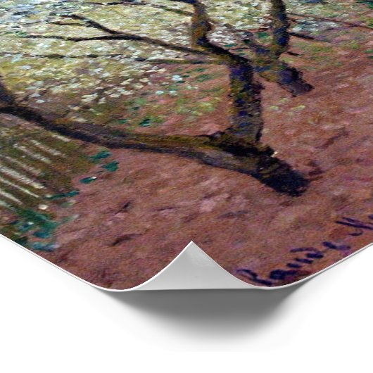 Orchard in Bloom, Claude Monet, 1879 ポスター (角)