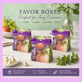 Orchard Watercolor Favor Boxes | ファームスタイル フェイバーボックス