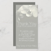 Orchid 6b悔やみや弔慰サンキューフォトカード サンキューカード (正面/裏面)