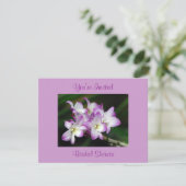 Orchid Bridal Shower Invitation 招待状 (スタンド正面)