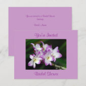 Orchid Bridal Shower Invitation 招待状 (正面/裏面)