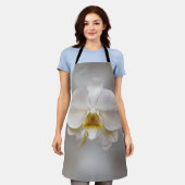 Orchid flower エプロン (着用した状態)