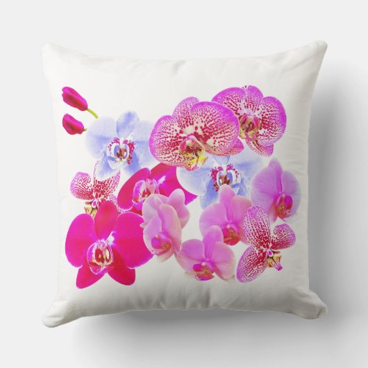 Orchid Flower Art Print クッション (裏面)