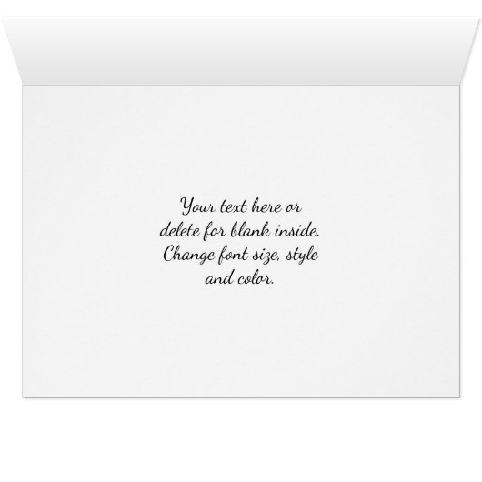 Orchid Flower Close Up Photography Note Card (内部横(下))