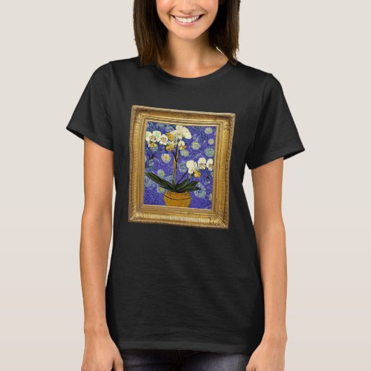 Orchid Flower Post Impressionism Artwork Artist Pa Tシャツ (正面)