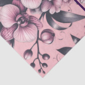 Orchid Flowers Pink Purple Whimsical Decoupage 薄葉紙 (詳細)