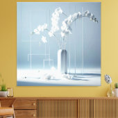 Orchid Geometry キャンバスプリント (インサイチュ (リビング))