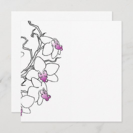 Orchid Invitation 招待状 (正面/裏面)