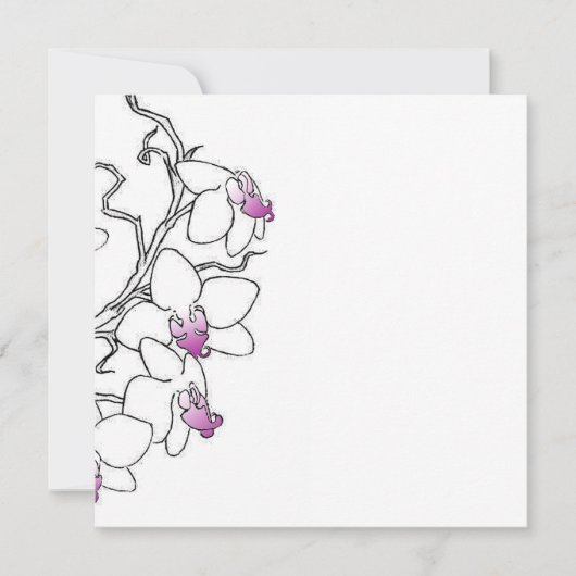 Orchid Invitation 招待状 (正面)