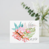 Orchid Isle, Orange Palm RSVP w/Meal Choice インビテーションポストカード (スタンド正面)