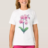 Orchid Kawaii Art Tシャツ (正面)