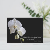 Orchid on Blackありがとう悔やみや弔慰 サンキューカード (スタンド正面)