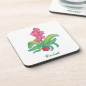 orchid pixelart, Pixel Art  コースター (左側)