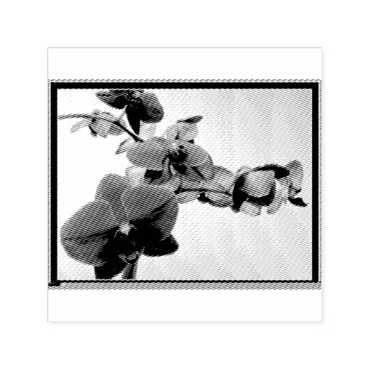 Orchid Self Inking Rubber Stamp セルフインキングスタンプ (デザイン)