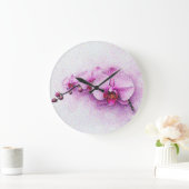 Orchid Sky Serenade ラージ壁時計 (ホーム)
