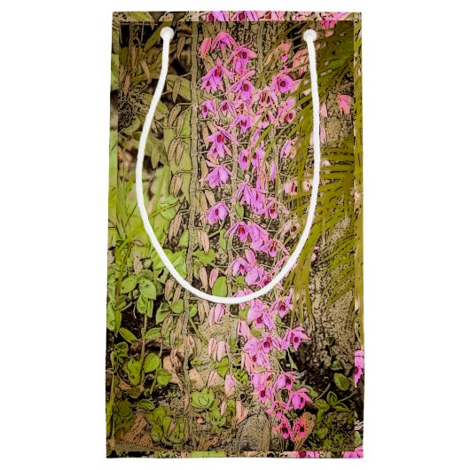 Orchid tall Gift Bag スモールペーパーバッグ (正面)