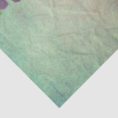 Orchid teal and purple floral script texture look 薄葉紙 (詳細)