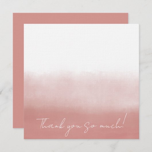 Orchid Watercolor サンキューカード (正面/裏面)