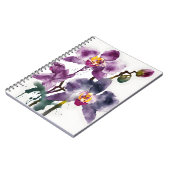 Orchid - Watercolor flowers ノートブック (左側)