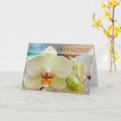 Orchidee • Geburtstagskarte カード (黄色い花)